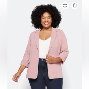 Skies Are Blue Pink Blazer